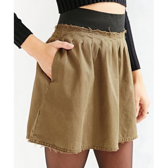 Silence + Noise Vari Multi-Tuck Mini Skirt Small - Picture 3 of 7